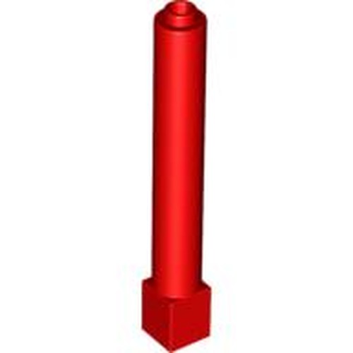 LEGO 43888 Support 1 x 1 x 6 Solid Pillar in Red - Authentic LEGO Part