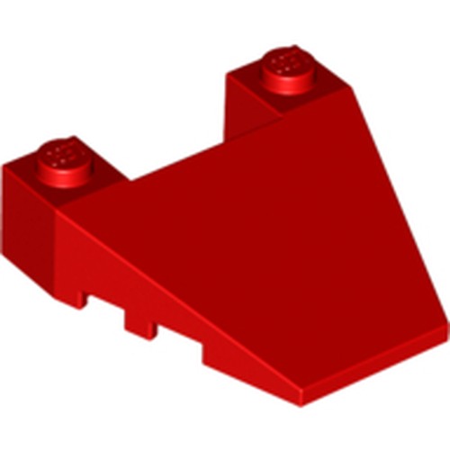 LEGO 93348 Wedge 4 x 4 Taper with Stud Notches in Red - Authentic LEGO Part