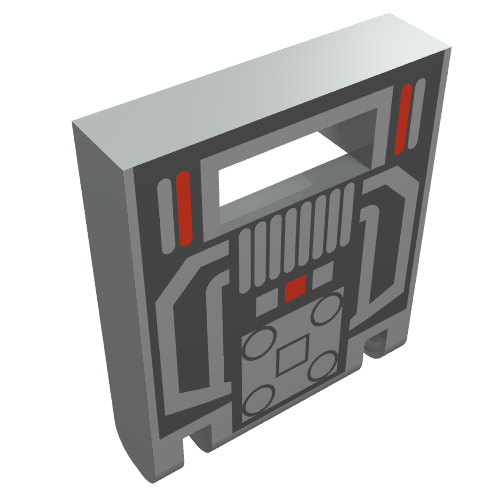 LEGO 4346p68 Container, Box 2 x 2 x 2 Door with Slot with M:Tron Pattern - Main Product Image