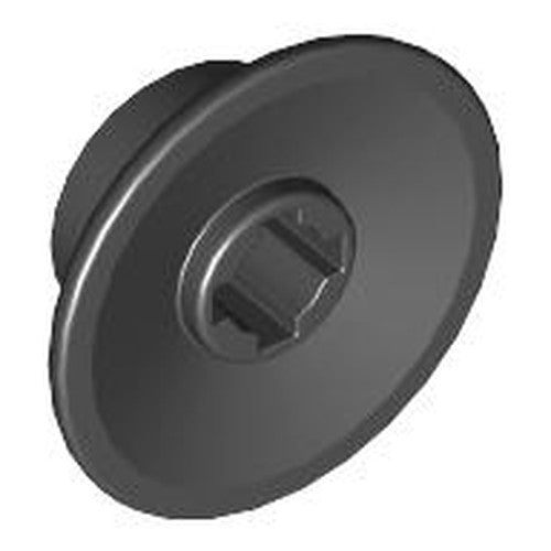 LEGO 50254 Train Wheel Small, Hole Notched for Wheels Holder Pin in Black - Authentic LEGO Part