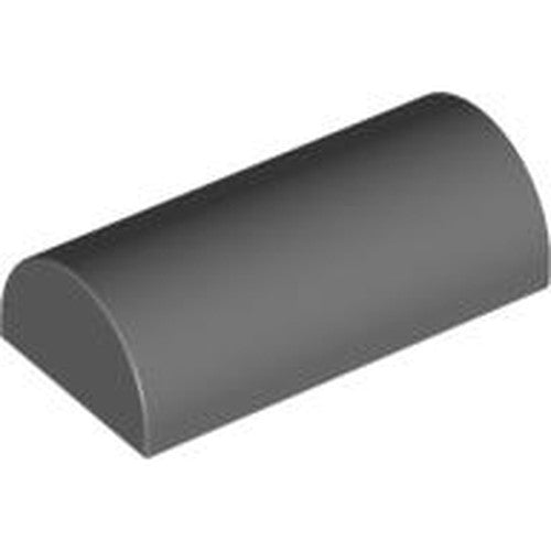 LEGO 6192b Slope, Curved 2 x 4 Double with Groove in Dark Bluish Gray - Authentic LEGO Part