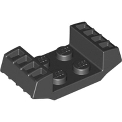 LEGO 41862 Plate, Modified 2 x 2 with Vents in Black - Authentic LEGO Part