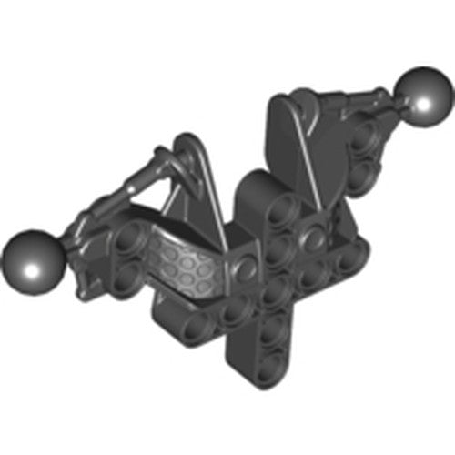 LEGO 53545 Bionicle Toa Inika Upper Torso / Shoulders Section in Black - Authentic LEGO Part