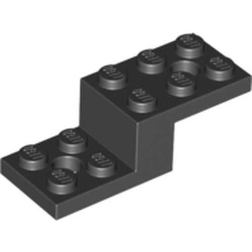 LEGO 11215 Bracket 5 x 2 x 1 1/3 with 2 Holes and Bottom Tube in Black - Authentic LEGO Part
