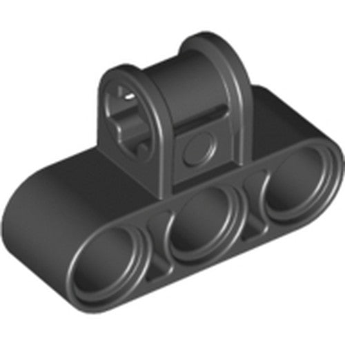 LEGO 63869 Light Bluish Gray Technic, Axle and Pin Connector Perpendicular Triple in Black - Authentic LEGO Part