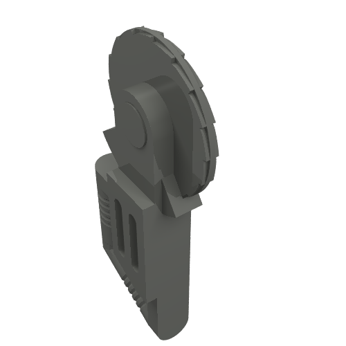 LEGO 30194 Minifigure, Utensil Tool Circular Blade Saw in Dark Bluish Gray - Authentic LEGO Part