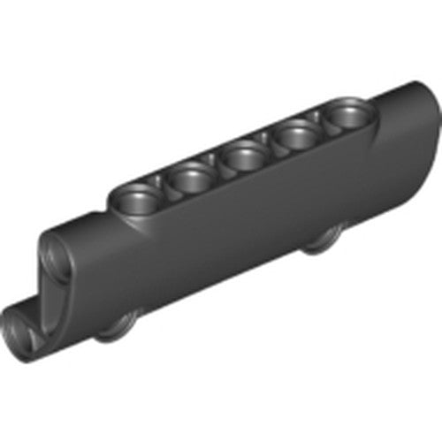 LEGO 24119 Technic, Panel Curved 7 x 3 with 2 Pin Holes through Panel Surface in Black - Authentic LEGO Part