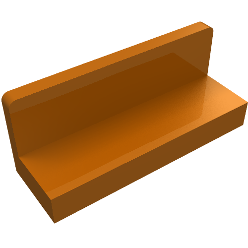 LEGO 23950 Panel 1 x 3 x 1 in Dark Orange - Authentic LEGO Part