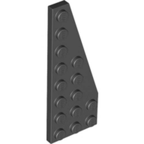 LEGO 50304 Wedge, Plate 8 x 3 Pentagonal Right in Black - Authentic LEGO Part