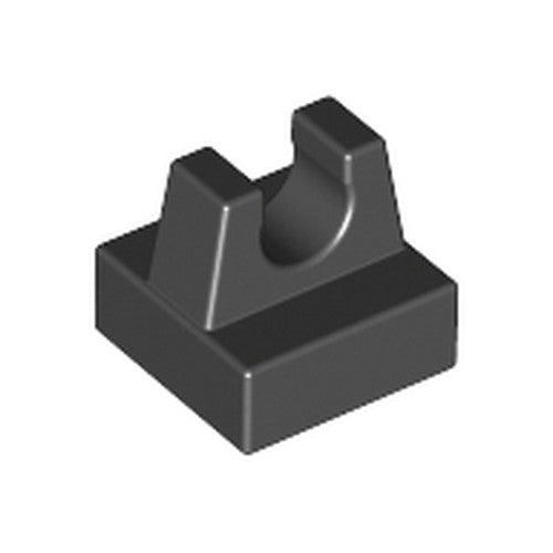 LEGO 2555 Tile, Modified 1 x 1 with Clip in Black - Authentic LEGO Part