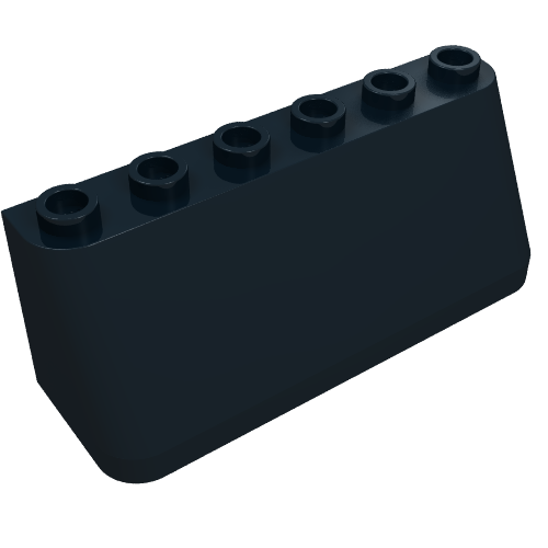 LEGO 4176 Windscreen 2 x 6 x 2 in Trans-Brown - Authentic LEGO Part