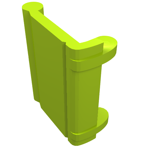LEGO 24324 Minifigure, Utensil Book Binding with 2 Studs in Lime - Authentic LEGO Part
