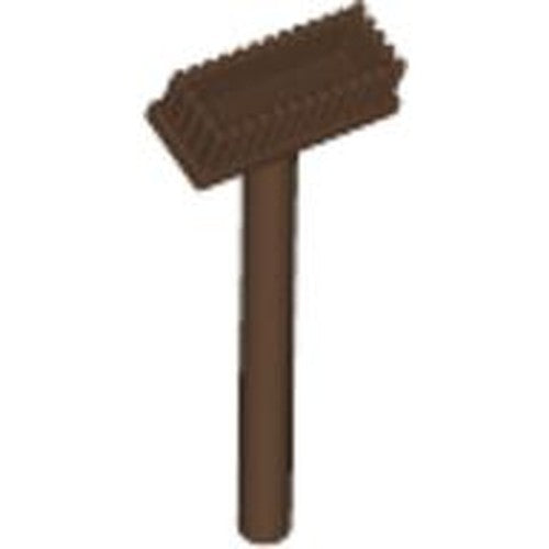 LEGO 3836 Minifigure, Utensil Push Broom in Brown - Authentic LEGO Part