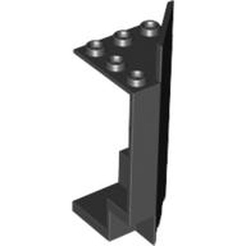 LEGO 2345 Panel 3 x 3 x 6 Corner Wall in Black - Authentic LEGO Part
