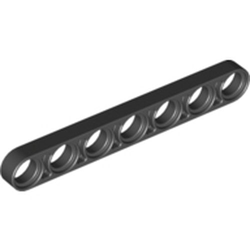 LEGO 32065 Technic, Liftarm Thin 1 x 7 in Black - Authentic LEGO Part