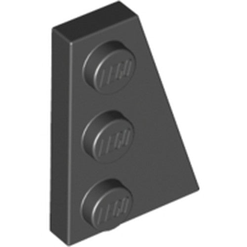 LEGO 43722 Wedge, Plate 3 x 2 Right in Black - Authentic LEGO Part