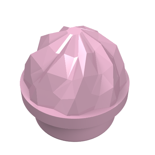 LEGO 15470 Plate, Round 1 x 1 with Vertical Swirl / Twist in Bright Pink - Authentic LEGO Part
