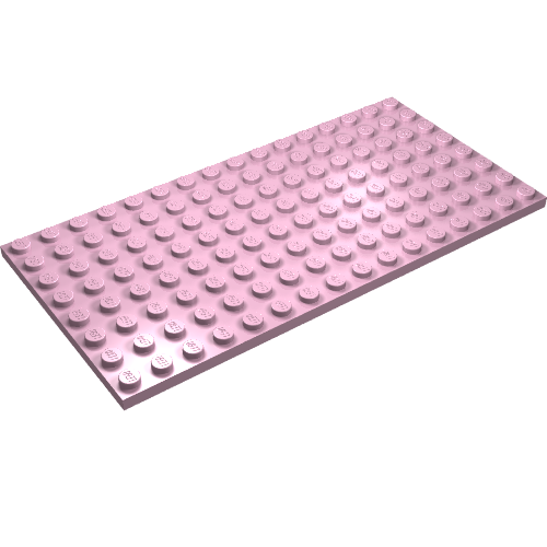 LEGO 92438 Plate 8 x 16 in Bright Pink - Authentic LEGO Part