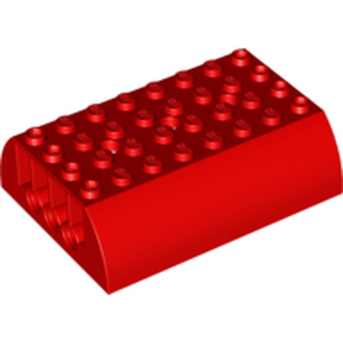LEGO 45411 Slope, Curved 6 x 8 x 2 Double in Red - Authentic LEGO Part