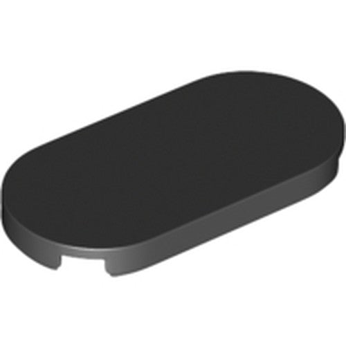 LEGO 66857 Tile, Round 2 x 4 Oval in Black - Authentic LEGO Part