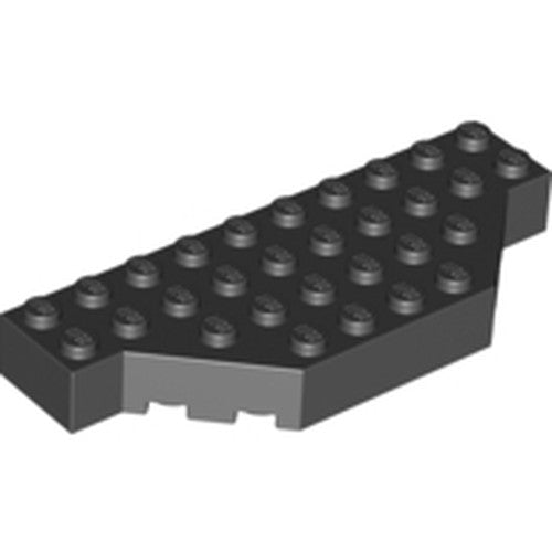 LEGO 30181 Brick, Modified 4 x 10 with Cut Corners in Black - Authentic LEGO Part