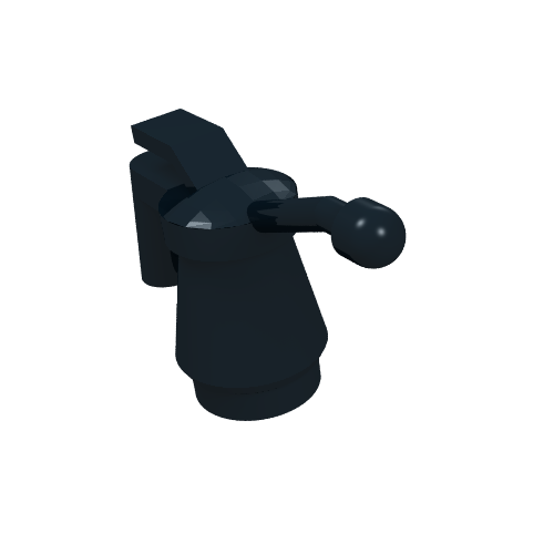 LEGO 6246f Minifigure, Utensil Tool Oil Can - Smooth Handle in Black - Authentic LEGO Part
