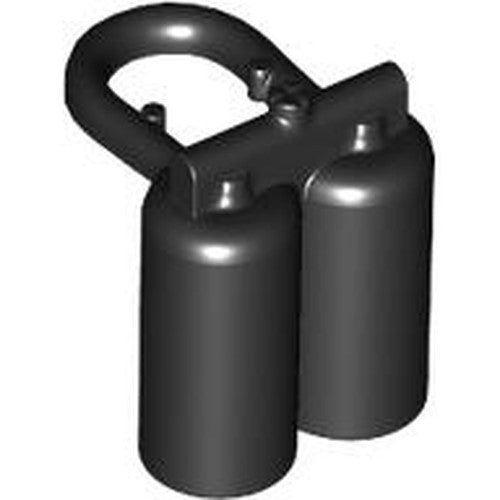 LEGO 3838 Minifigure Air Tanks in Black - Authentic LEGO Part