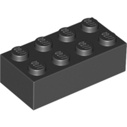 LEGO 3001 Brick 2 x 4 in Black - Authentic LEGO Part