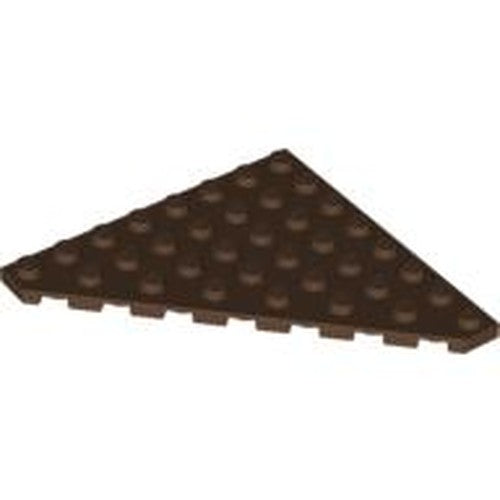 LEGO 30504 Wedge, Plate 8 x 8 Cut Corner in Brown - Authentic LEGO Part
