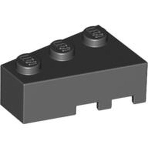 LEGO 6565 Wedge 3 x 2 Left in Black - Authentic LEGO Part