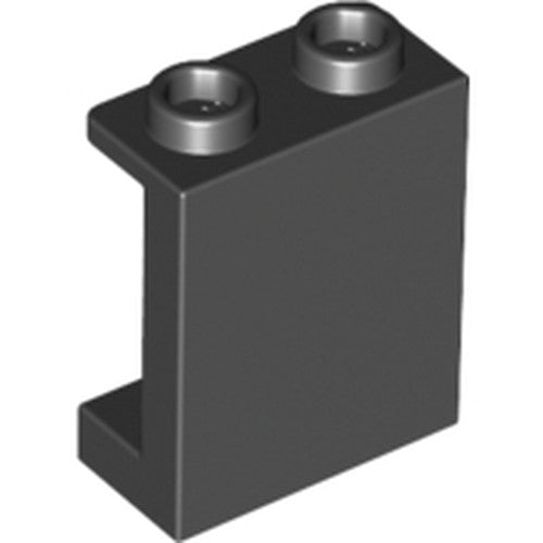 LEGO 87552 Panel 1 x 2 x 2 with Side Supports - Hollow Studs in Black - Authentic LEGO Part