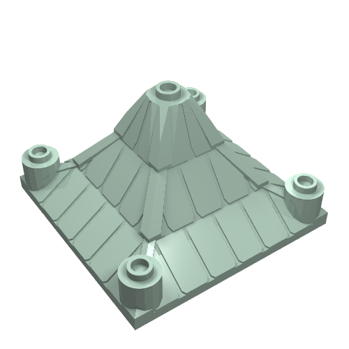 LEGO 30614 Roof Piece 6 x 6 x 3 Peaked - Main Product Image