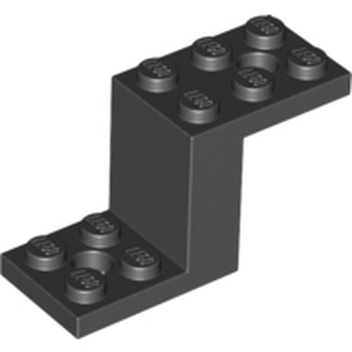 LEGO 76766 Bracket 5 x 2 x 2 1/3 with 2 Holes and Bottom Stud Holder in Black - Authentic LEGO Part