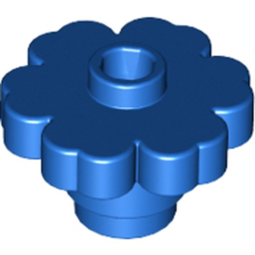 LEGO 4728 Plant Flower 2 x 2 Rounded - Open Stud in Blue - Authentic LEGO Part