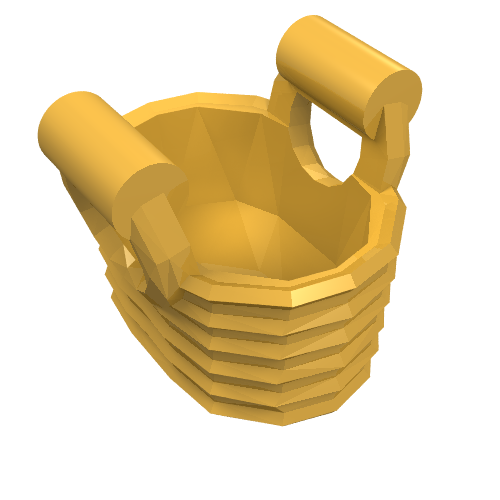 LEGO 93092 Minifigure, Utensil Basket - Flexible Rubber in Bright Light Orange - Authentic LEGO Part