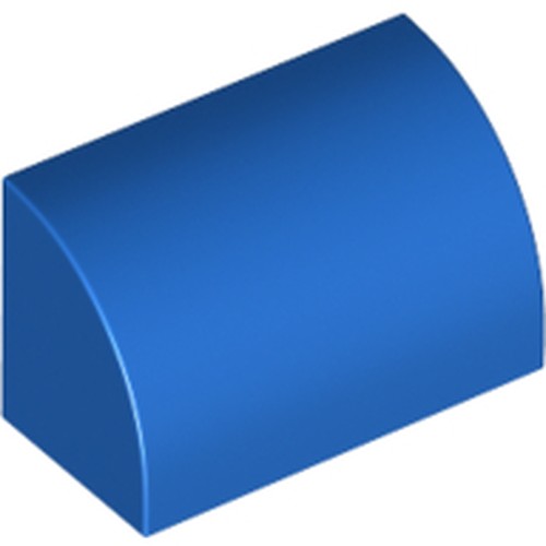 LEGO 37352 Slope, Curved 1 x 2 with Bottom Stud Holder in Blue - Authentic LEGO Part