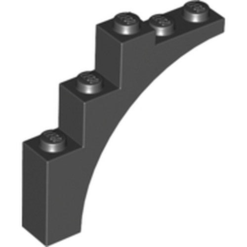 LEGO 2339 Arch 1 x 5 x 4 - Continuous Bow in Black - Authentic LEGO Part