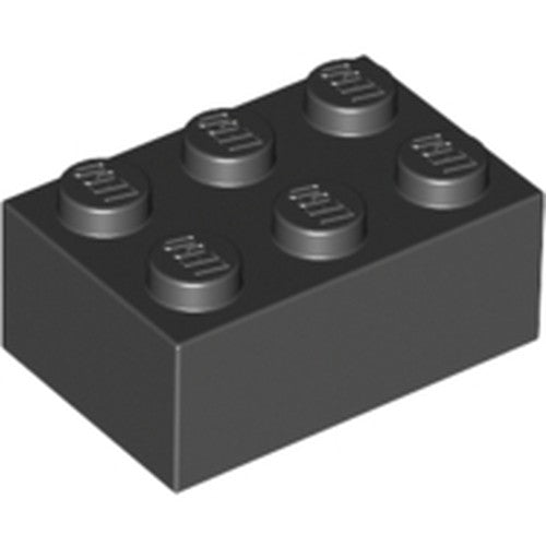 LEGO 3002 Brick 2 x 3 in Black - Authentic LEGO Part