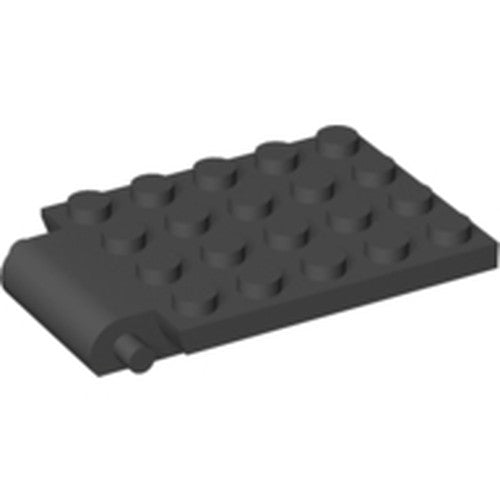 LEGO 30042 Plate, Modified 4 x 5 with Trap Door Hinge in Black - Authentic LEGO Part