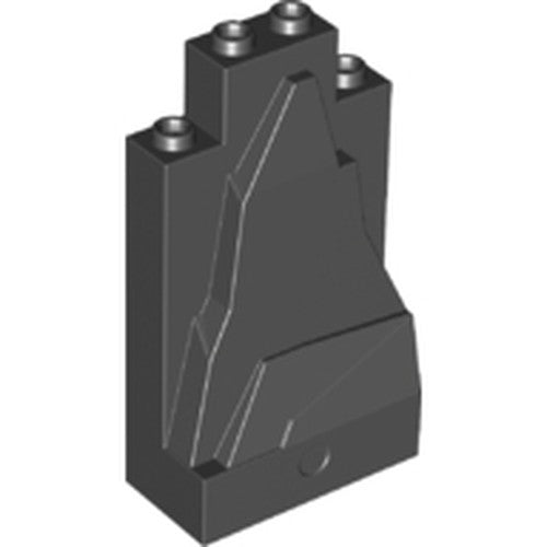LEGO 47847 Rock Panel 2 x 4 x 6 in Black - Authentic LEGO Part