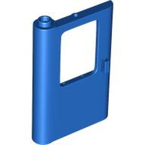 LEGO 4181 Door 1 x 4 x 5 Train Left, Thin Support at Bottom in Blue - Authentic LEGO Part
