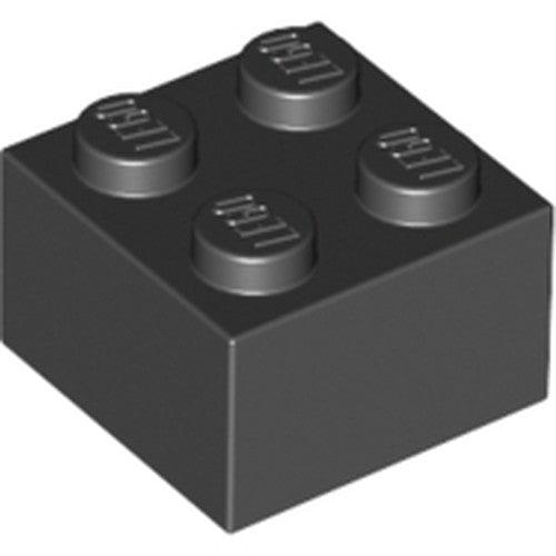 LEGO 3003 Brick 2 x 2 in Black - Authentic LEGO Part