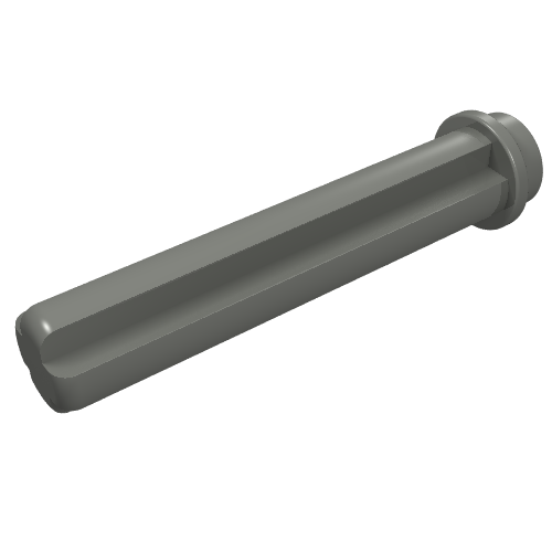 LEGO 6587 Technic, Axle 3L with Stud in Dark Bluish Gray - Authentic LEGO Part
