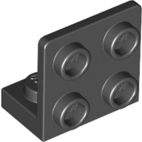 LEGO 99207 Bracket 1 x 2 - 2 x 2 Inverted in Black - Authentic LEGO Part