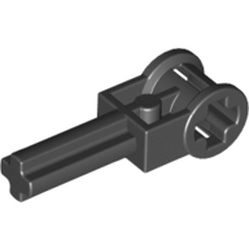 LEGO 6553 Technic, Axle  2L with Reverser Handle Axle Connector in Black - Authentic LEGO Part