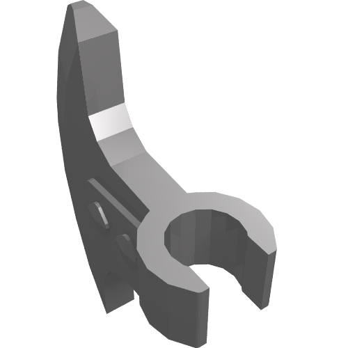 LEGO 53454 Minifigure, Weapon Axe Head with Clip in Flat Silver - Authentic LEGO Part