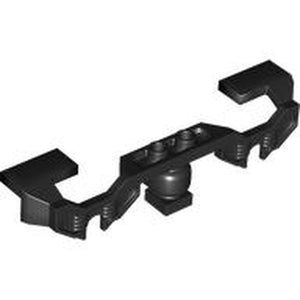 LEGO 2871b Train Motor 9V Decorative Side with Open Hub Points (fits RC Train Motor) - Stepped Ends in Black - Authentic LEGO Part