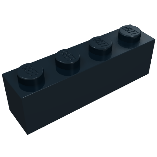 LEGO 3066 Brick 1 x 4 without Bottom Tubes in Trans-Brown - Authentic LEGO Part