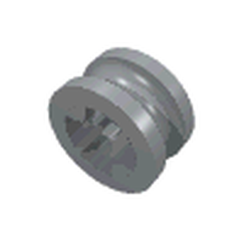 LEGO 4265c Technic Bush 1/2 Smooth in Light Bluish Gray - Authentic LEGO Part