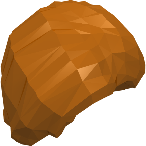 LEGO 88283 Minifigure, Hair Mid-Length Tousled with Center Part - Main Product Image